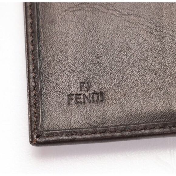 Fendi Trifold Wallet in Brown FF Zucca Jacquard Canvas with Leather Trim - Picture 5 of 10